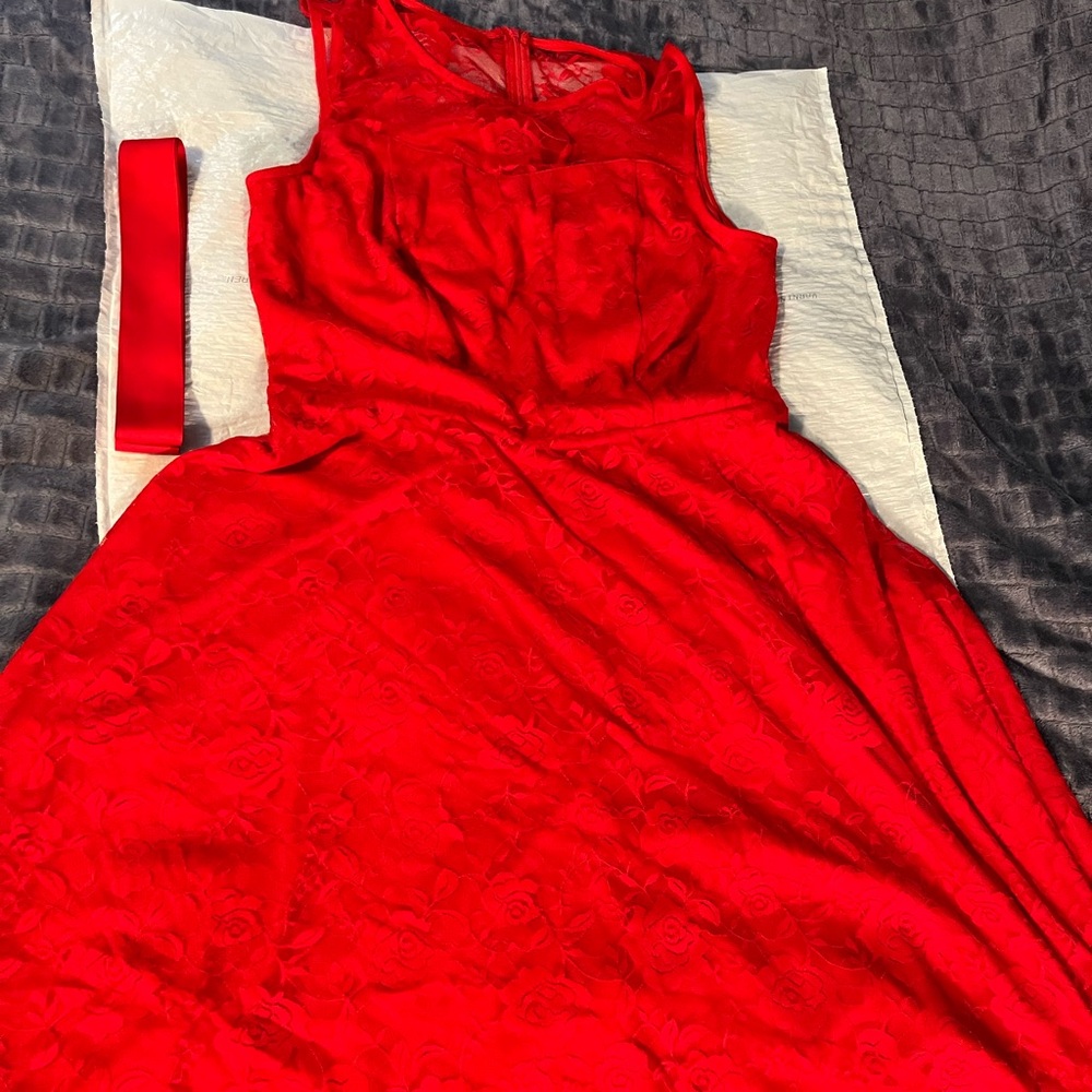 AKIRA Red High Low Dress